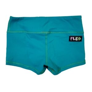 Fleo Women's Green Monster Workout Crossfit Shorts‎ Size Small
